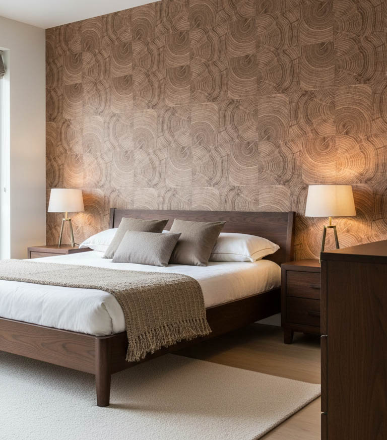 Ahşap Desenli Duvar Kağıdı 53008