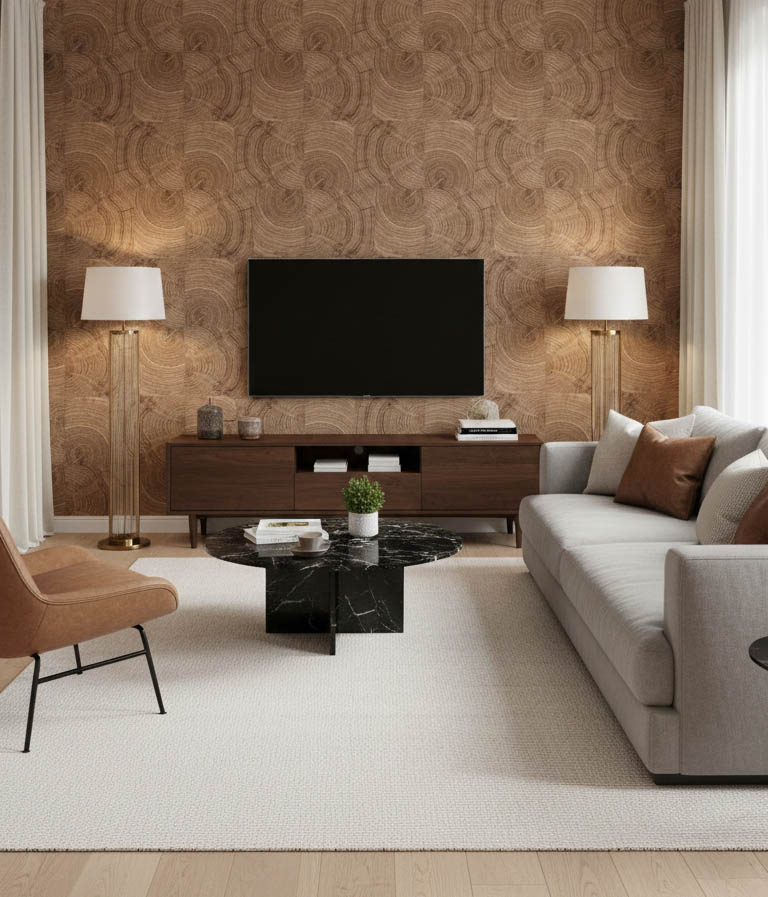 Ahşap Desenli Duvar Kağıdı 53008