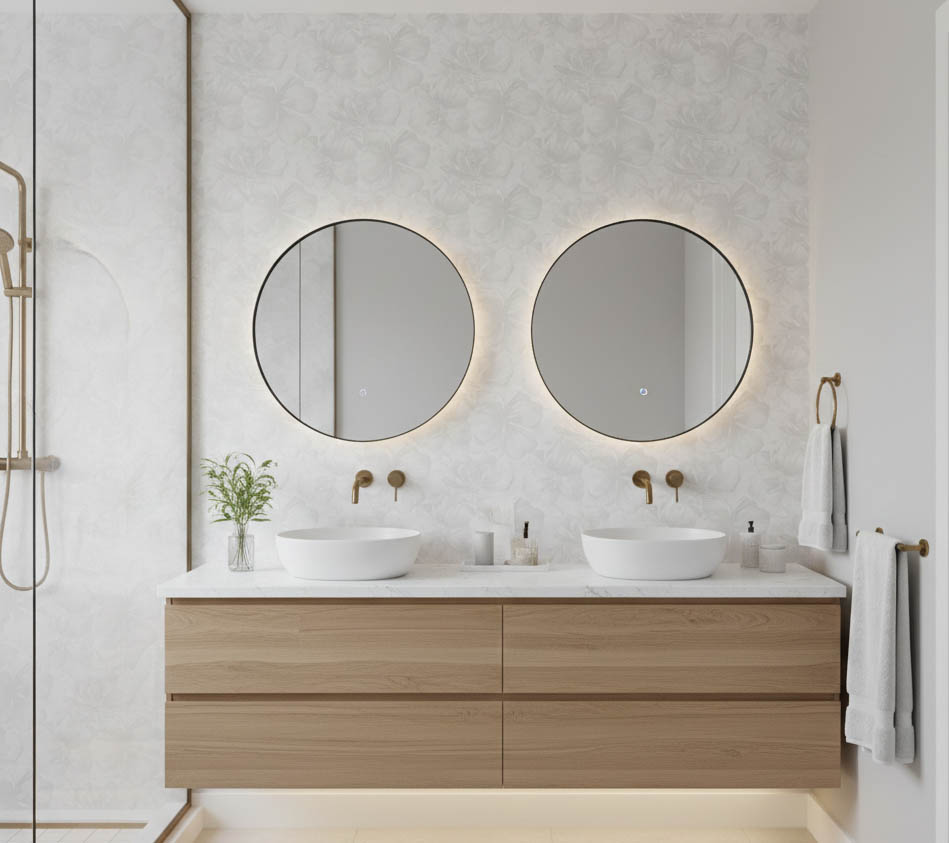 Beyaz Bej Çiçek Desenli Duvar Kağıdı 2916