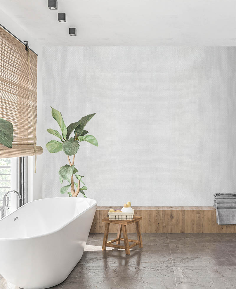 Beyaz Dokulu Hafif Simli 16 M2 Duvar Kağıdı 28144-1