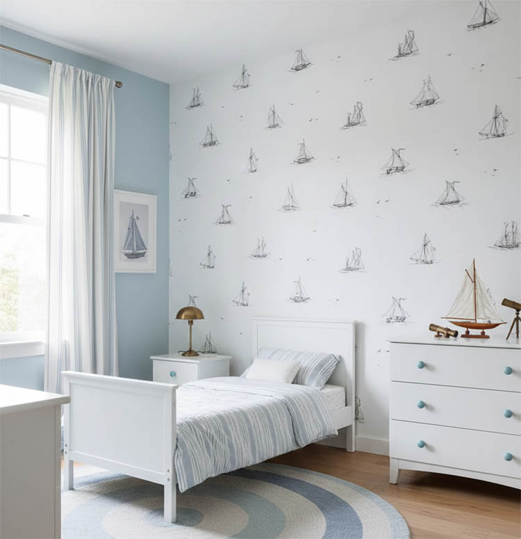 Beyaz Gemili Duvar Kağıdı 2873