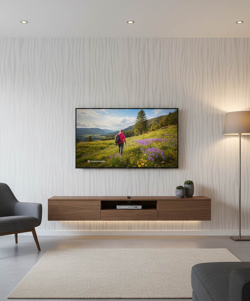 Beyaz Kendinden Dikey Dalga Model 16 M2 Duvar Kağıdı 39176-1