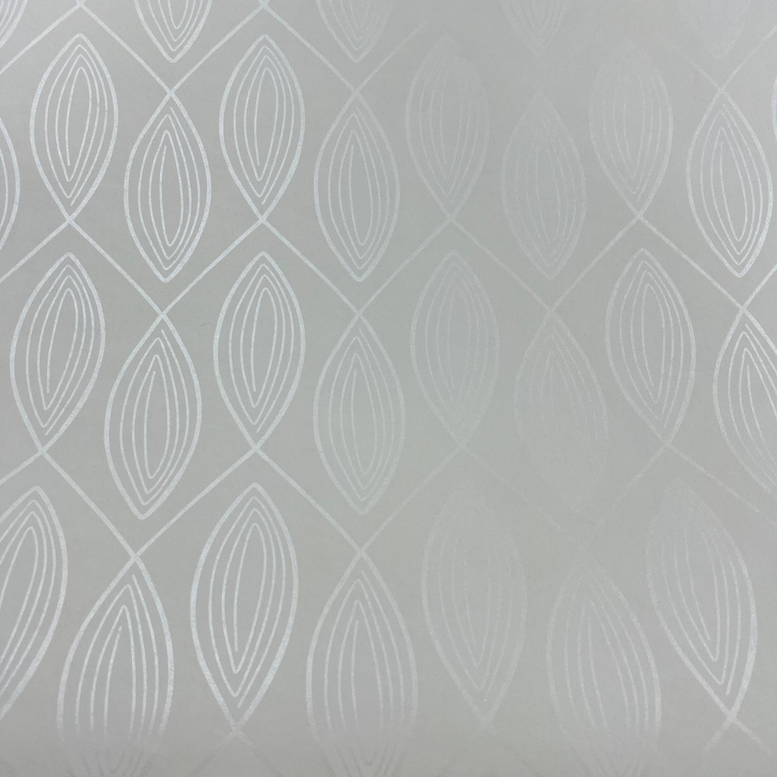 Beyaz Parlak Desen Desen Duvar Kağıdı 2806