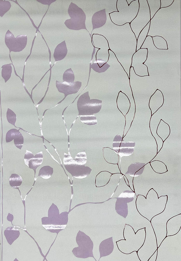 Beyaz Pembe Çiçek Desen Ucuz Duvar Kağıdı 53722