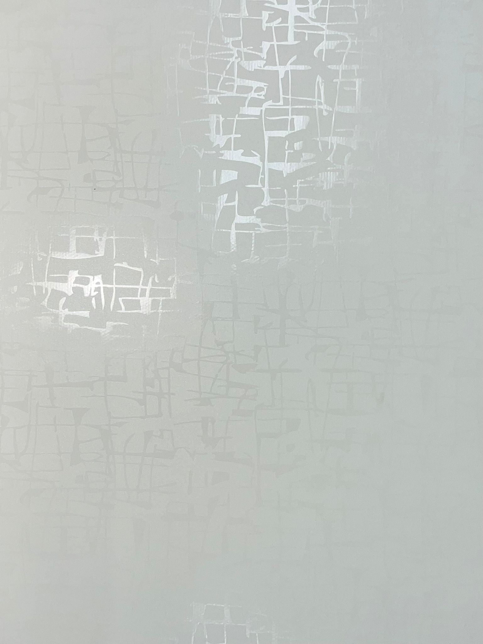 Çizgili Parlak Desenli Beyaz Banyo Mutfak Duvar Kağıdı - Su Geçirmez Neme Dayanıklı