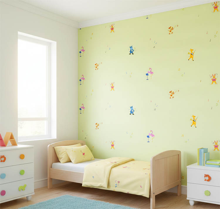 Çocuk Odası Müzikal 16 M2 Duvar Kağıdı 1022-1