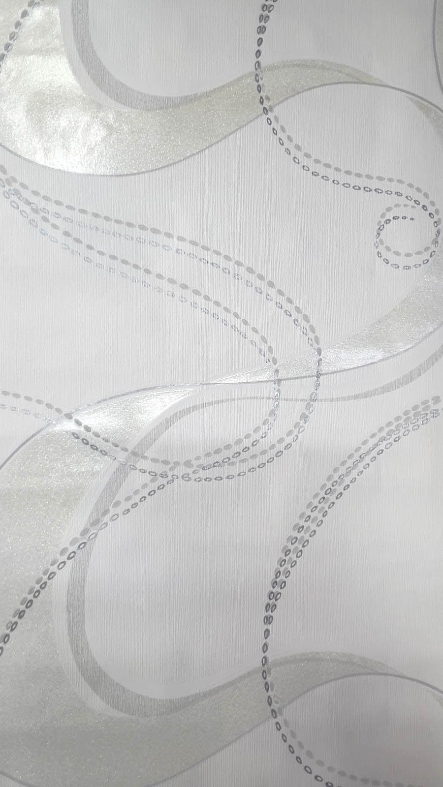 Dalga Çizgili Simli Desen Duvar Kağıdı 53703