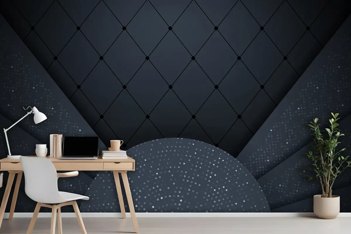 Siyah Kağıt Katmanlı Soyut 3D Arka Plan Grafik Tasarım Öğesi Ofis Duvar Kağıdı