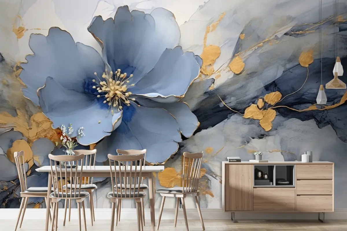 Soyut Sanatsal Arka Plan Retro Nostaljik Altın Fırça Darbeleri Duvar Kağıdı