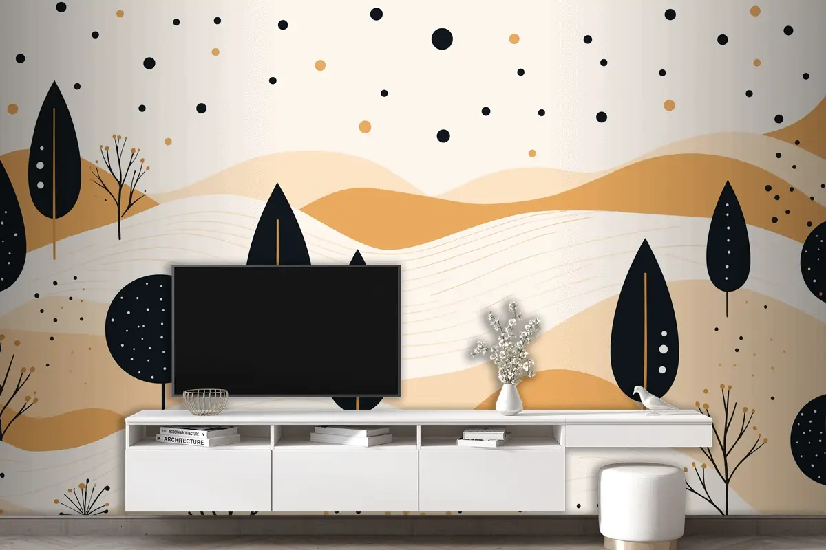 Soyut Desen Arka Plan Poster Oturma Odası Duvar Kağıdı Duvar