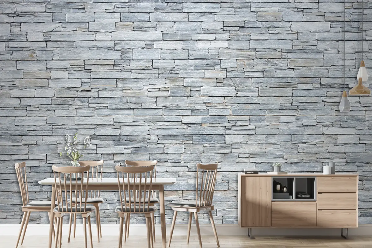 Arka Planda Küçük Dikdörtgen Bloklardan Oluşan Kireç Taşı Duvarı Duvar Kağıdı