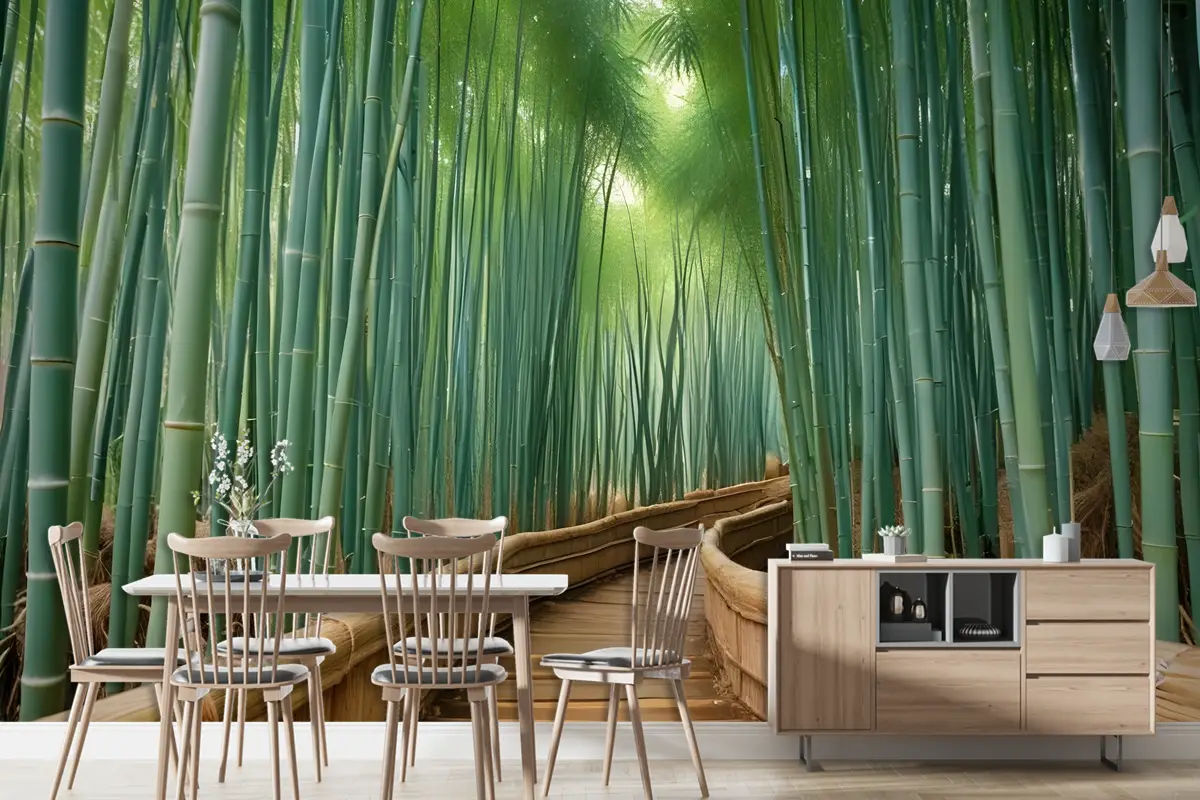 Bambu Ormanı Oasis Duvar Kağıdı 