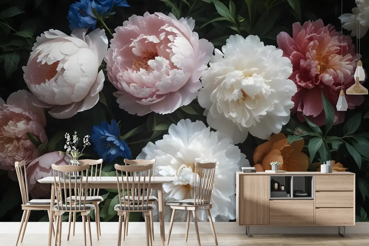 Hollandalı Çiçek Victoria Çiçek Buketi Duvar Kağıdı 