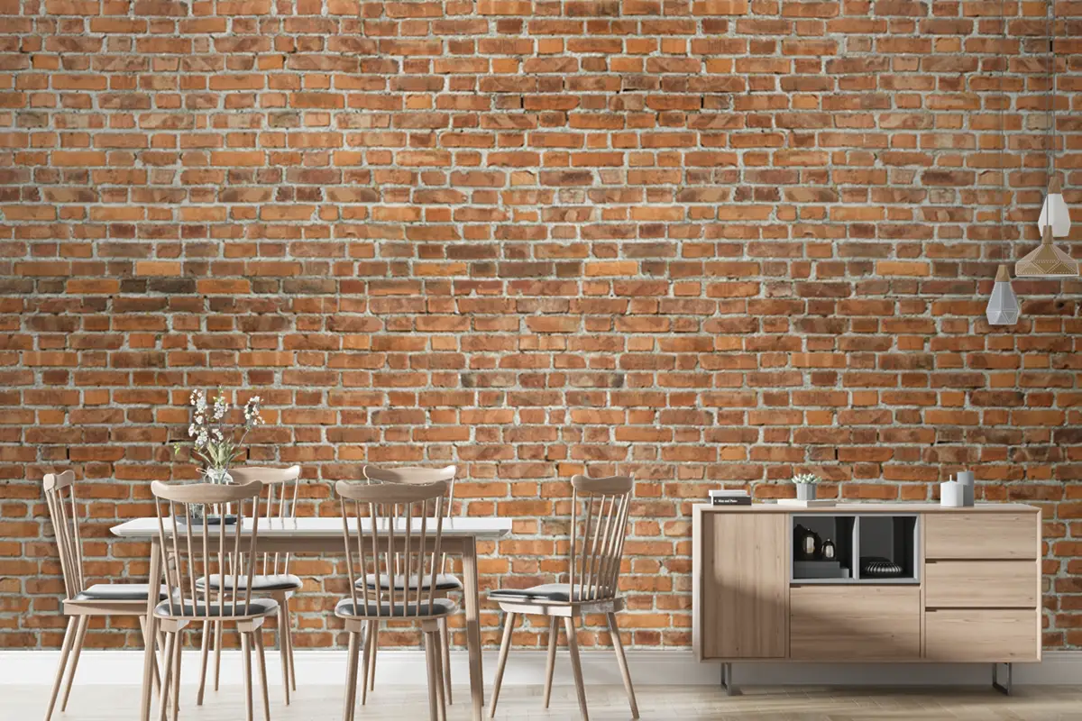 Eski Kırmızı Tuğla Duvar Vintage Doku Duvar Kağıdı