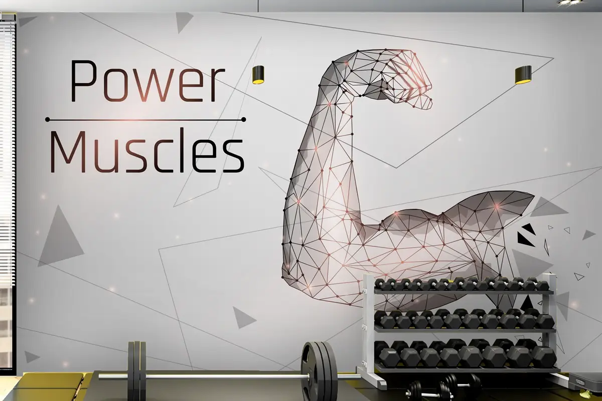 Güçlü Pazı Vücut Geliştirmeci Kasları Gym Duvar Kağıdı