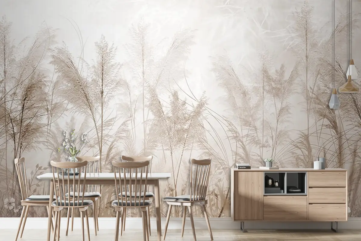 İnce Ağaç Dalları Ve Çiçekler Duvar Kağıdı