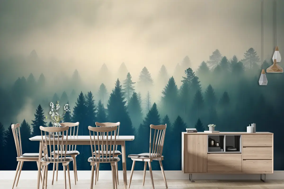 Puslu Çam Ormanı Duvar Kağıdı 