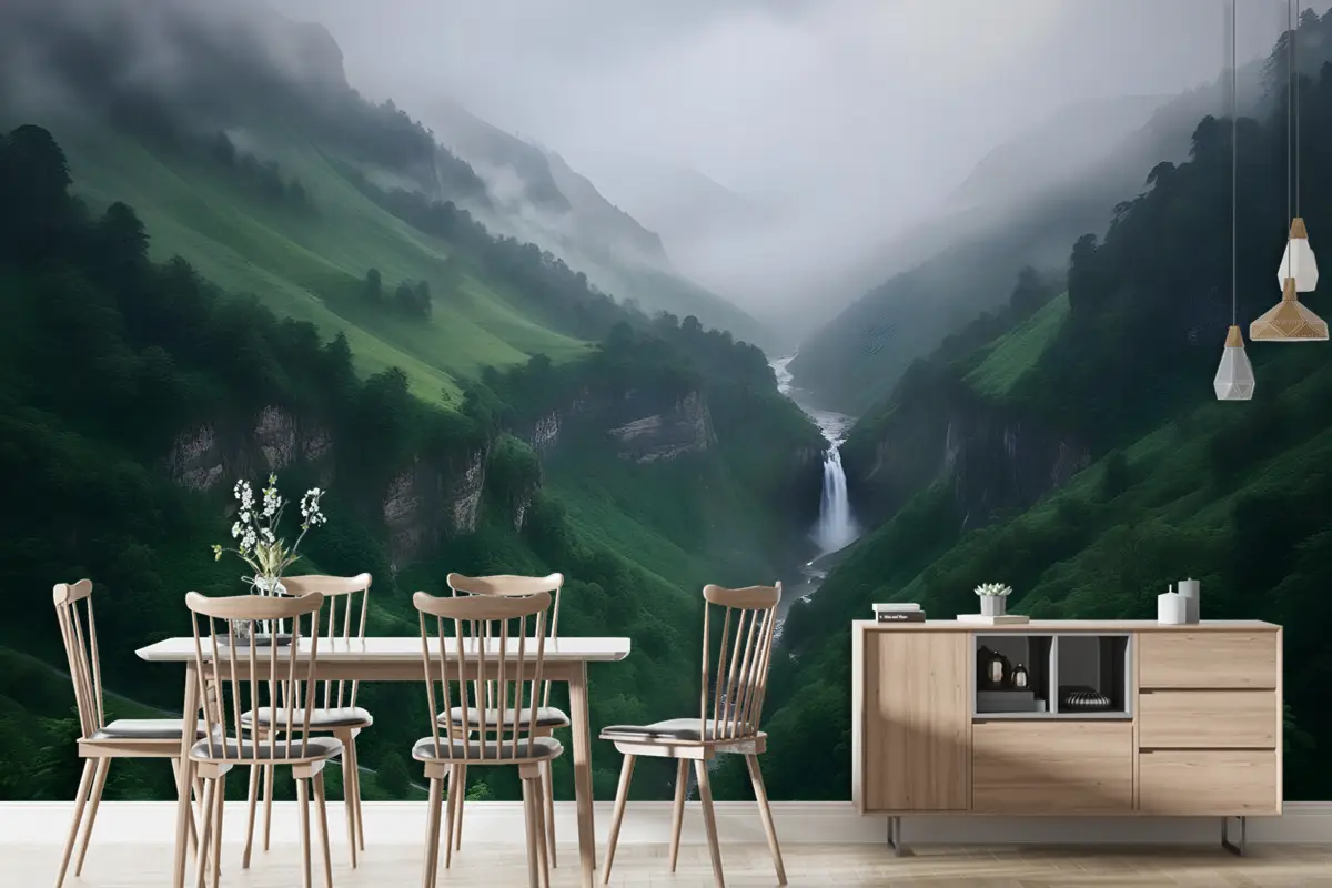 Dağ Şelalesi Duvar Kağıdı 