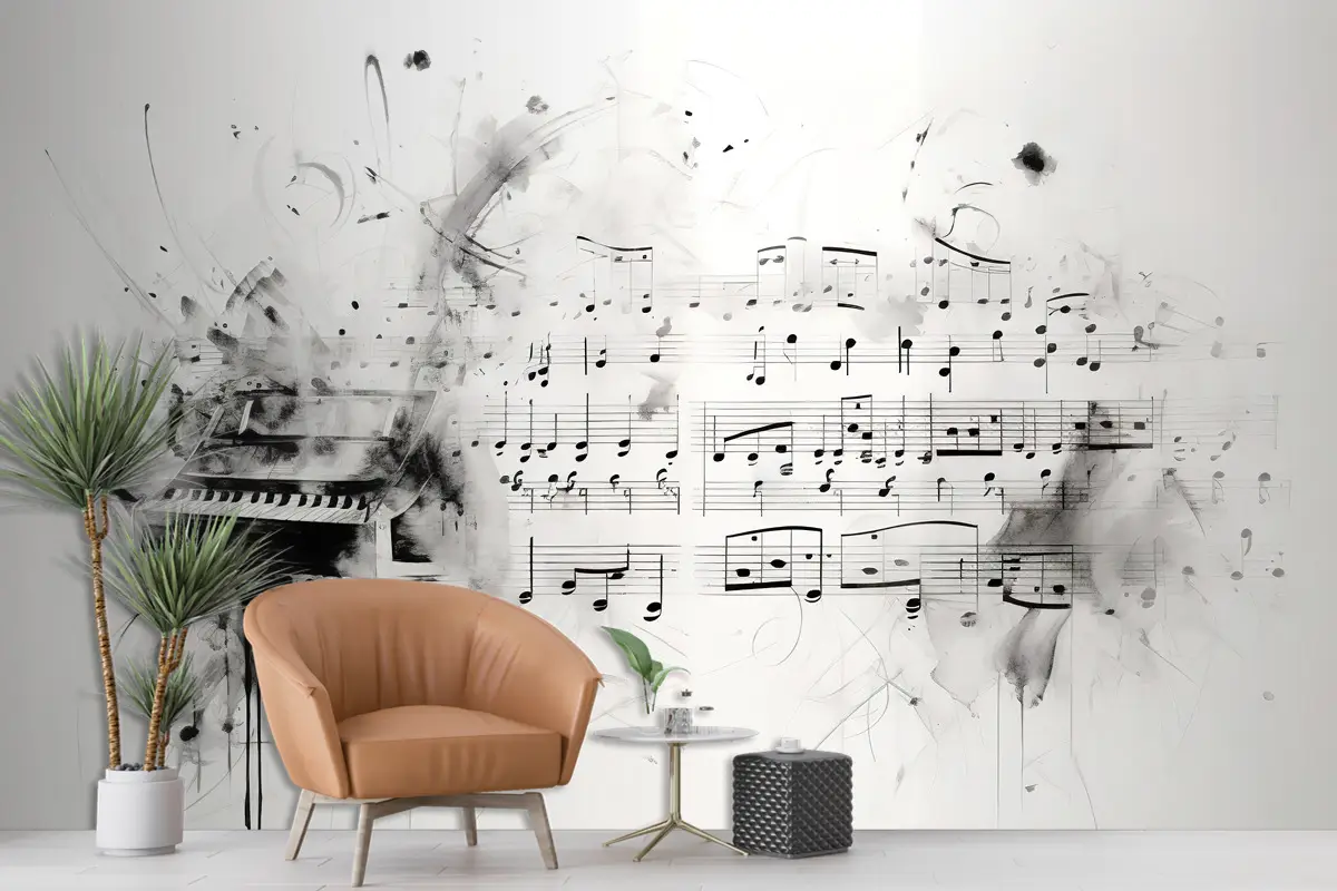 Piyano Müzik Notaları Duvar Kağıdı