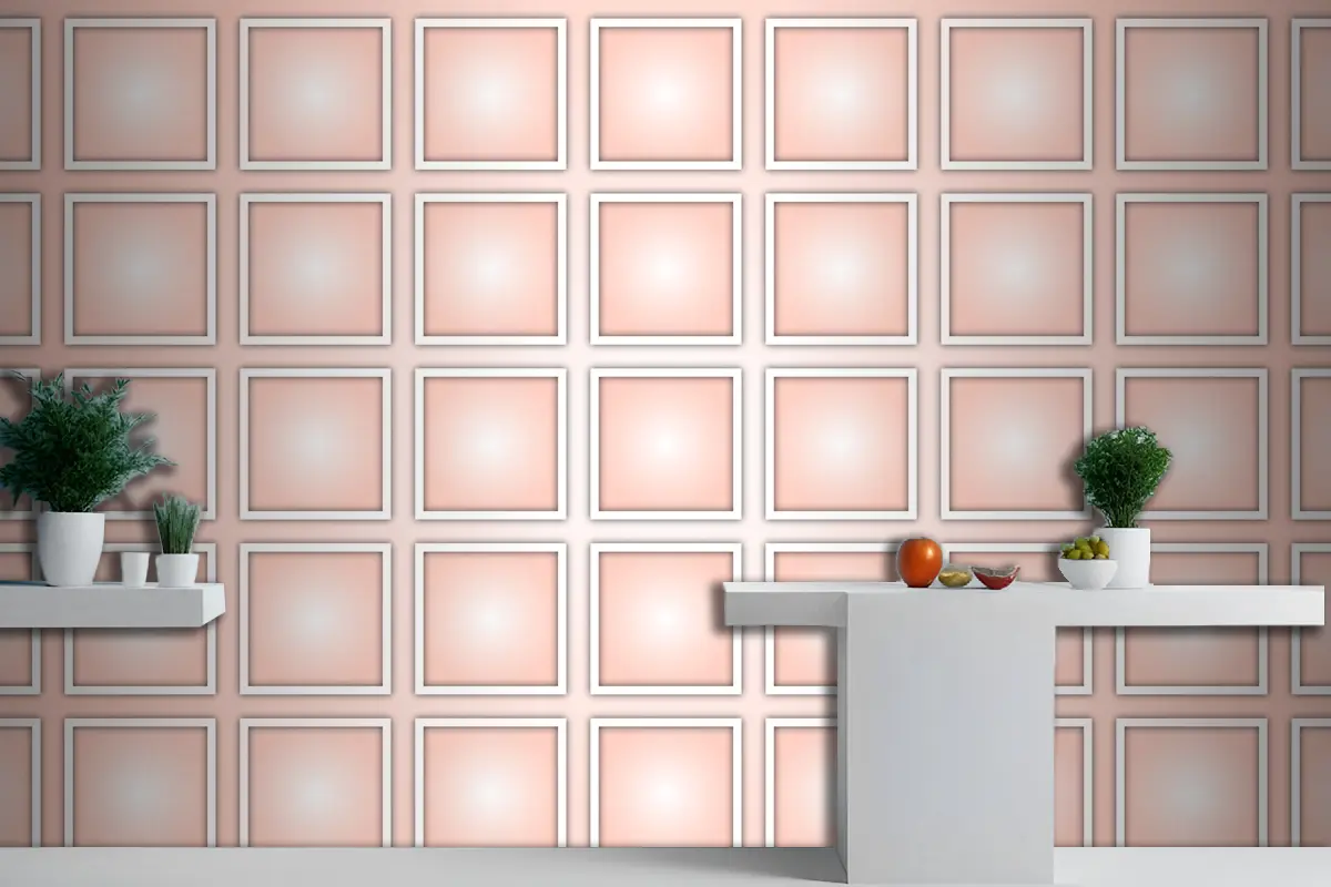 Kesintisiz Geometrik Desenler Mutfak Duvar Kağıdı