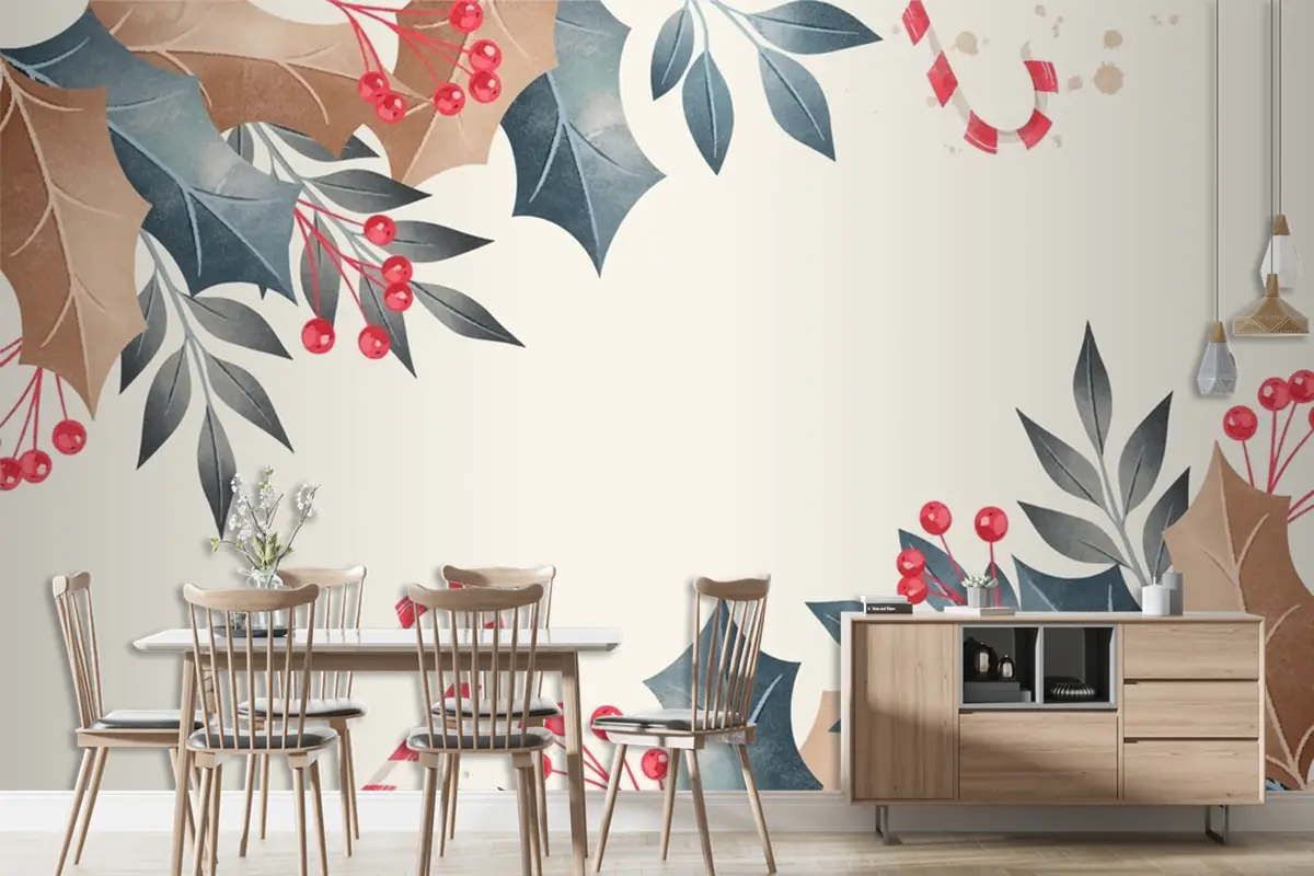 Suluboya Noel Arka Plan Duvar Kağıdı 