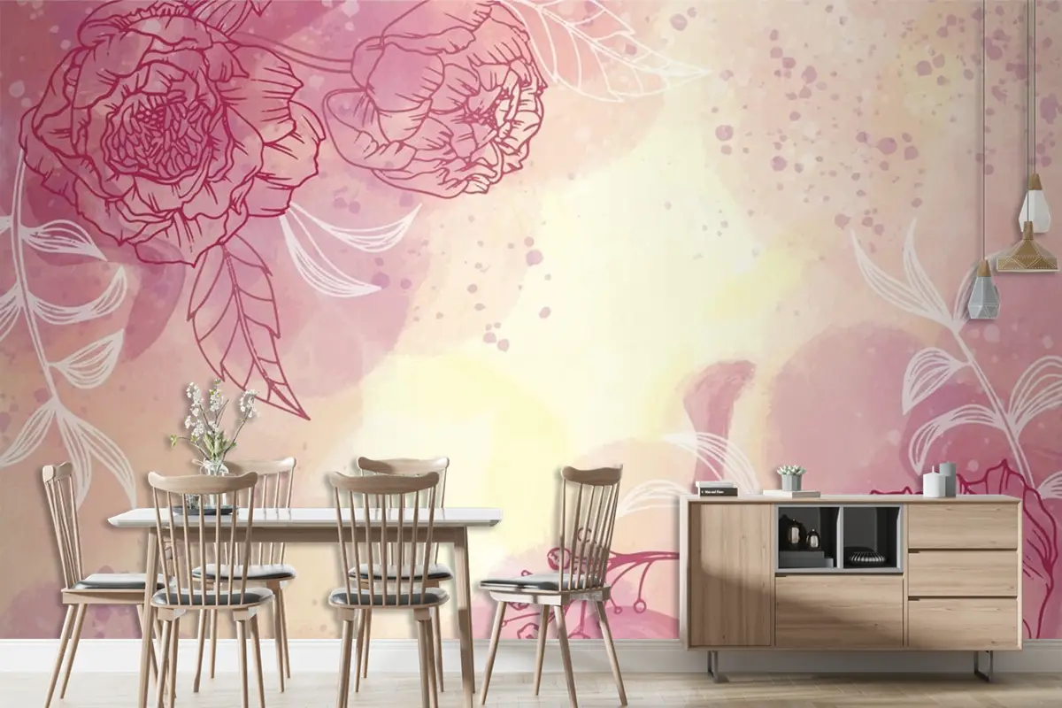 Suluboya Bahar Arka Plan Duvar Kağıdı 