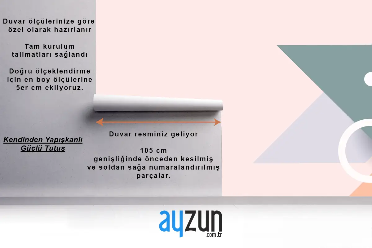 Soyut Şekilli Geometrik Arka Plan Ofis Duvar Kağıdı
