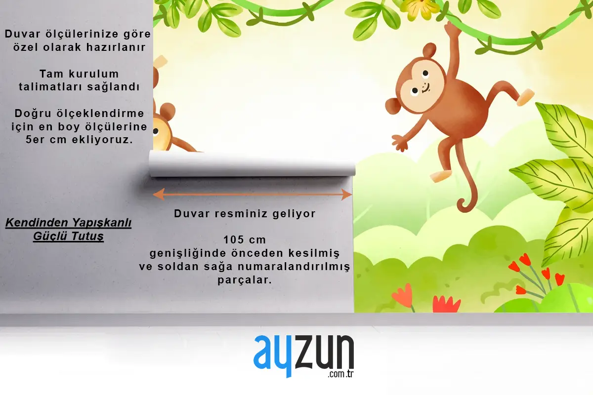 Suluboya Dünya Yaban Hayatı Günü Arka Plan Çocuk Odası Duvar Kağıdı 