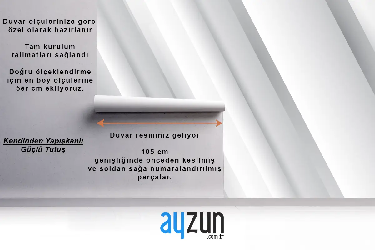 Degrade Beyaz Tek Renkli Arka Plan Ofis Duvar Kağıdı