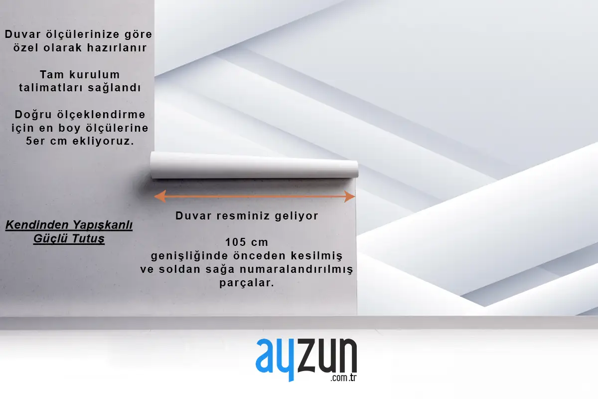 Kağıt Stili Beyaz Tek Renkli Duvar Kağıdı 