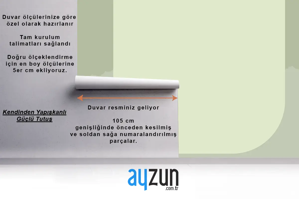 Şekil Çerçeveli Yeşil Arka Plan Ofis Duvar Kağıdı