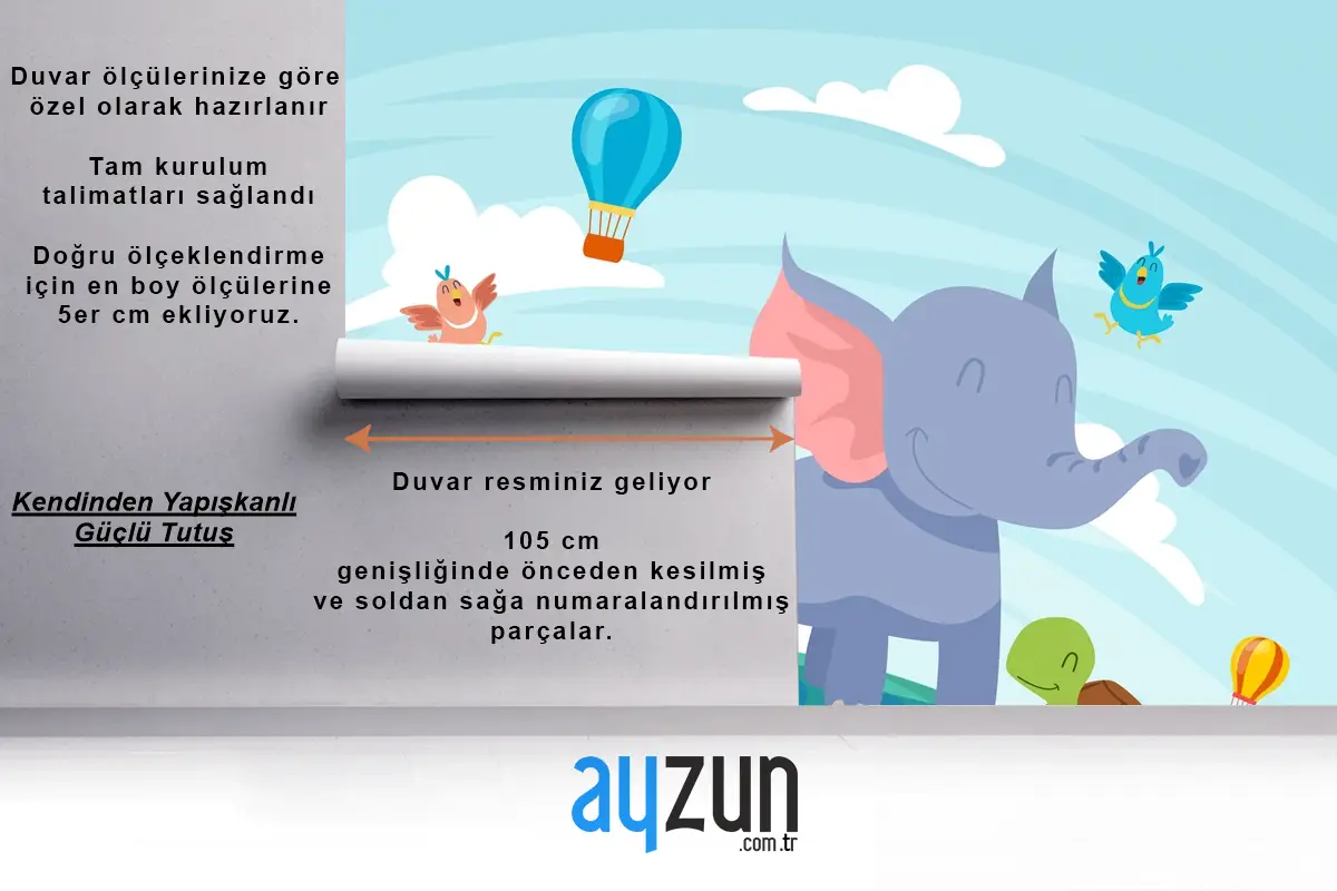 Düz Dünya Hayvan Günü Arka Plan Çocuk Odası Duvar Kağıdı 