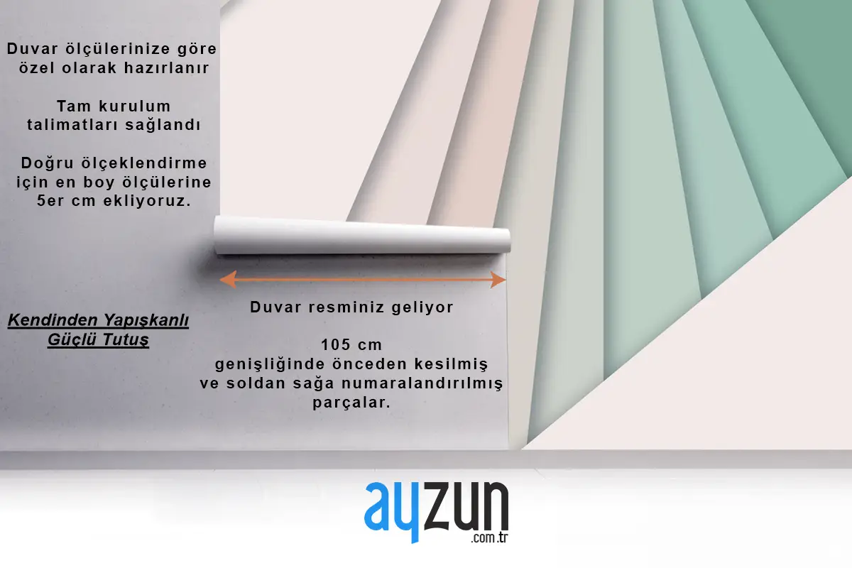 Kağıt Stili Soyut Ofis Duvar Kağıdı