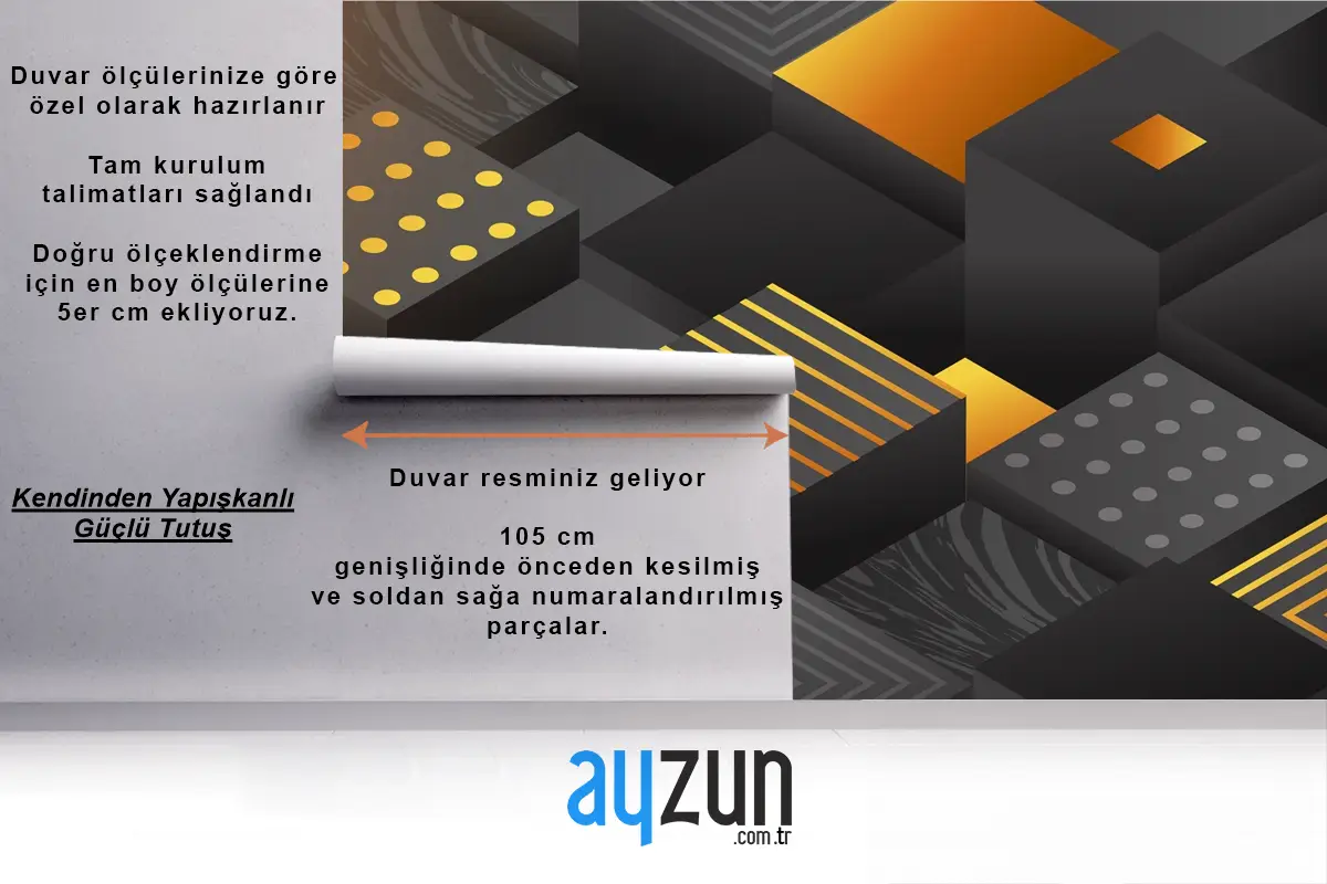 Küplü Degrade Siyah Arka Plan Ofis Duvar Kağıdı