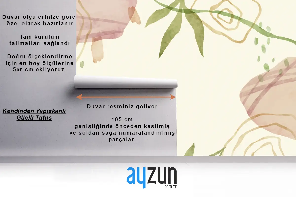 Suluboya Soyut Doodle Arka Plan Duvar Kağıdı 