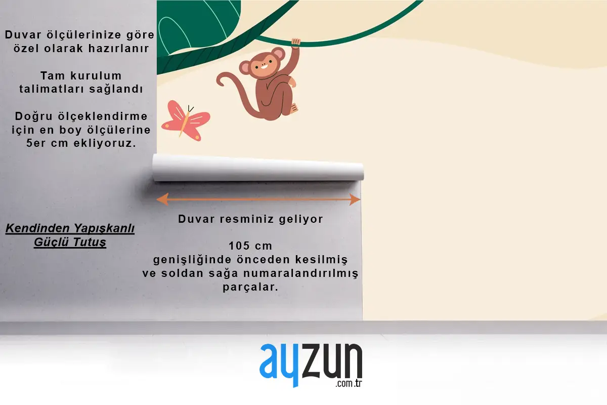 Flora Ve Fauna Çocuk Odası Duvar Kağıdı  Ile Dünya Yaban Hayatı Günü İçin Düz Arka Plan