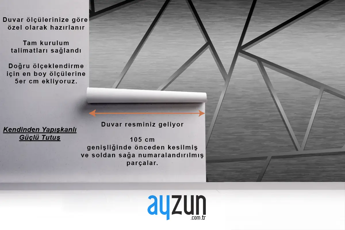 Geometrik Arka Plan Ofis Duvar Kağıdı 