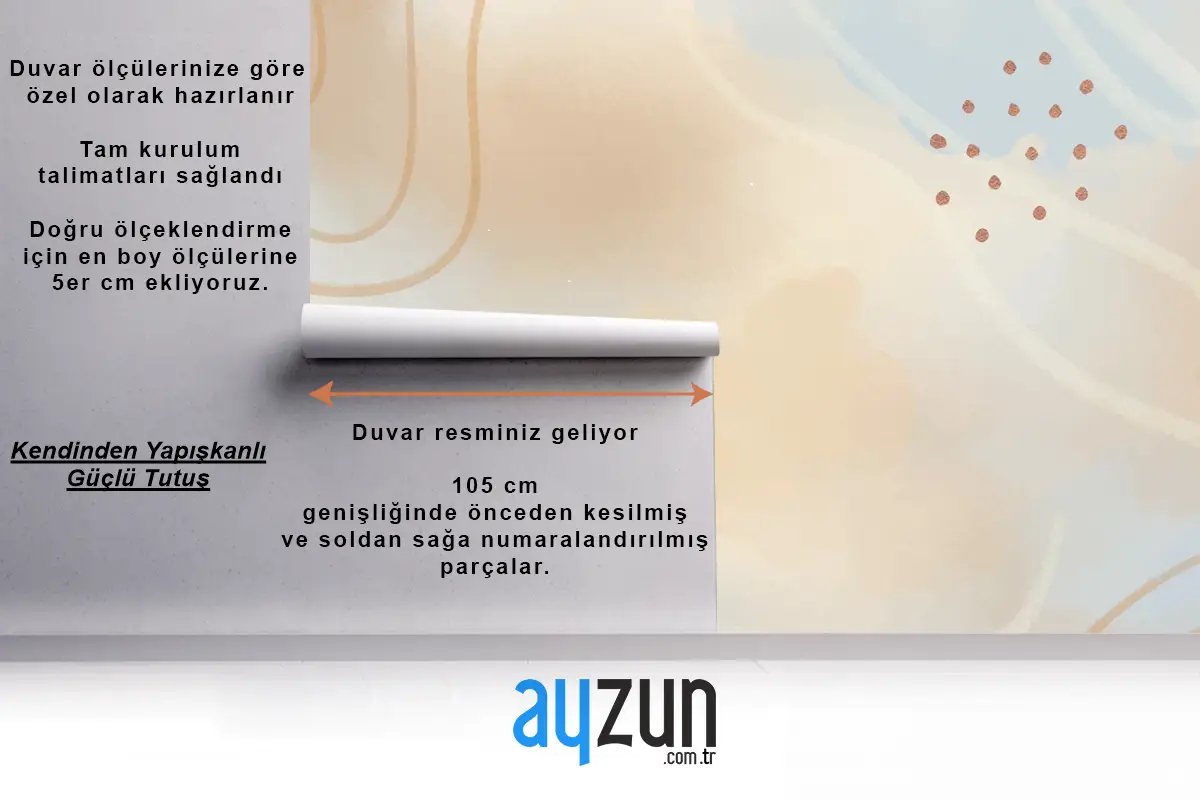 Nötr Suluboya Arka Plan Yemek Odası Duvar Kağıdı