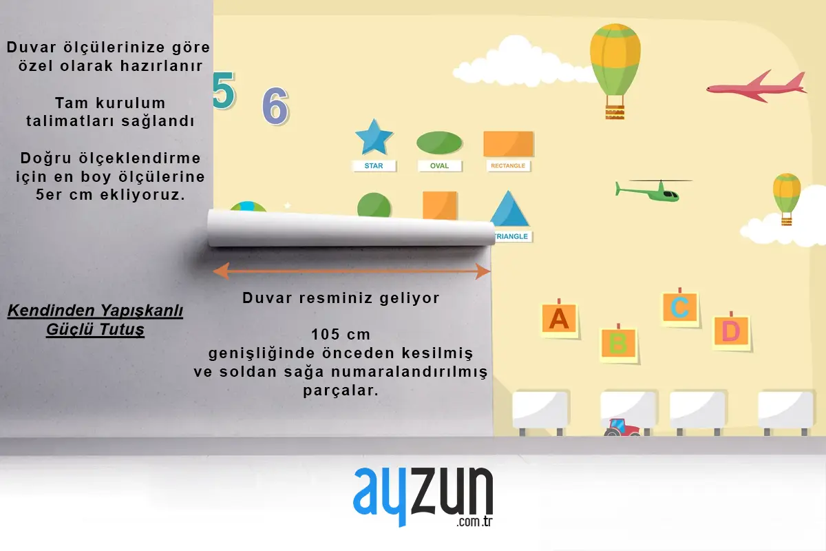 Anaokulu Sınıf İçi Çocuk Okul Oyuncakları Mobilya Çocuk Odası Duvar Kağıdı