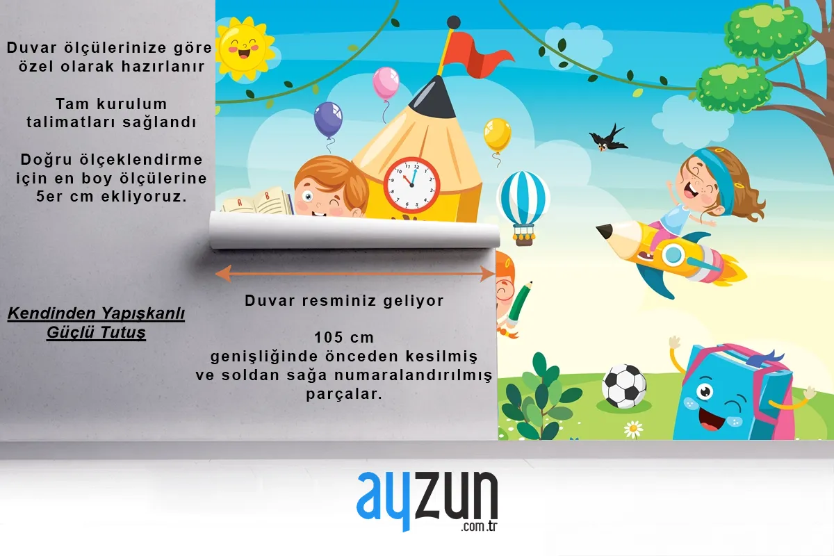 Kalem Evinde Oynayan Sevimli Çocuklar Çocuk Odası Duvar Kağıdı