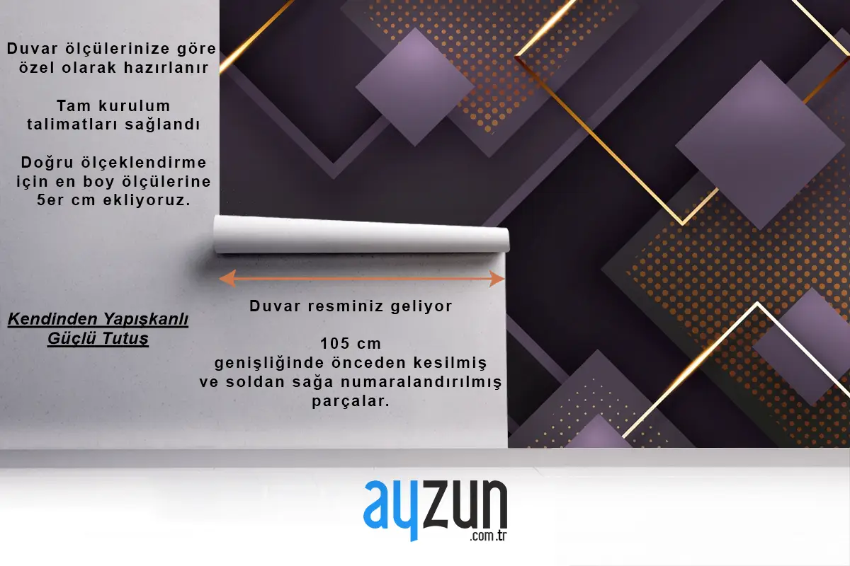 Gerçekçi Zarif Geometrik Şekiller Arka Plan Ofis Duvar Kağıdı