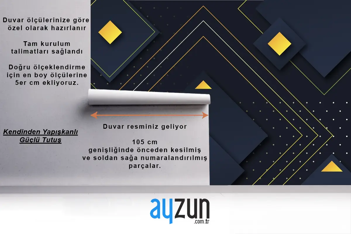 Karanlık Ofis Duvar Kağıdı Duvarındaki Degrade Geometrik Şekiller