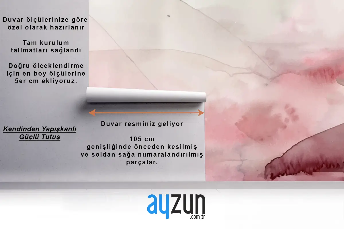 Yumuşak Suluboya Sıçrama Lekesi Arka Plan Yatak Odası Duvar Kağıdı