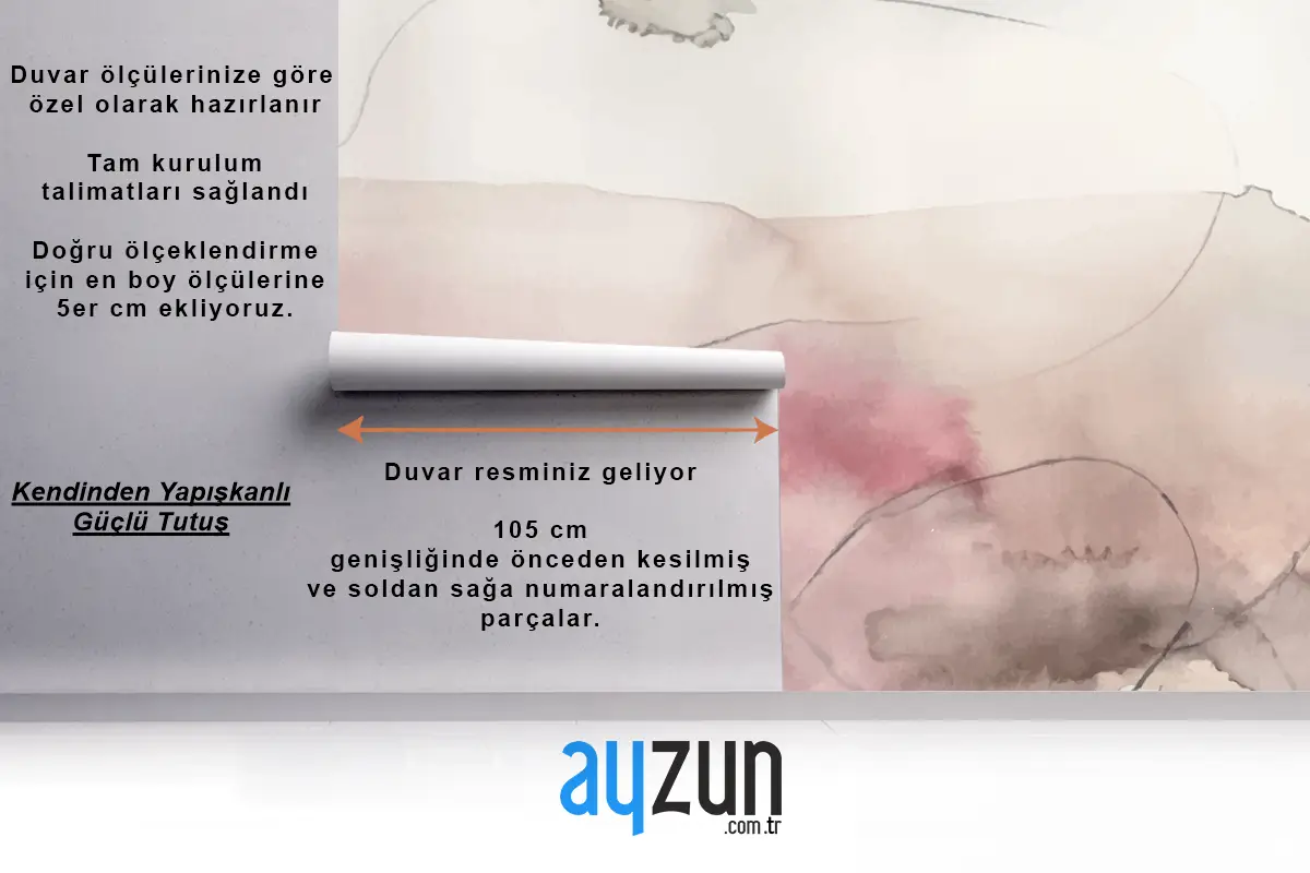Yumuşak Suluboya Sıçrama Lekesi Arka Plan Yatak Odası Duvar Kağıdı