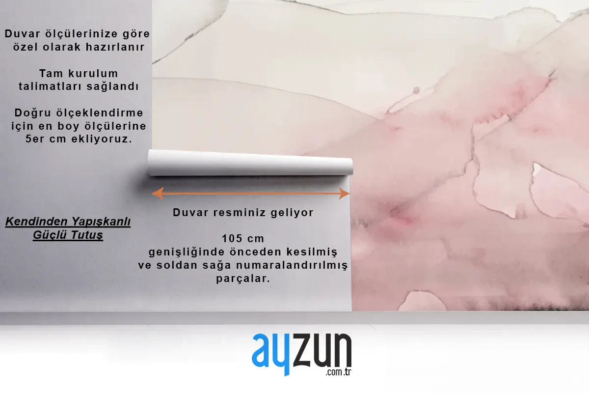 Yumuşak Suluboya Sıçrama Lekesi Arka Plan Yatak Odası Duvar Kağıdı