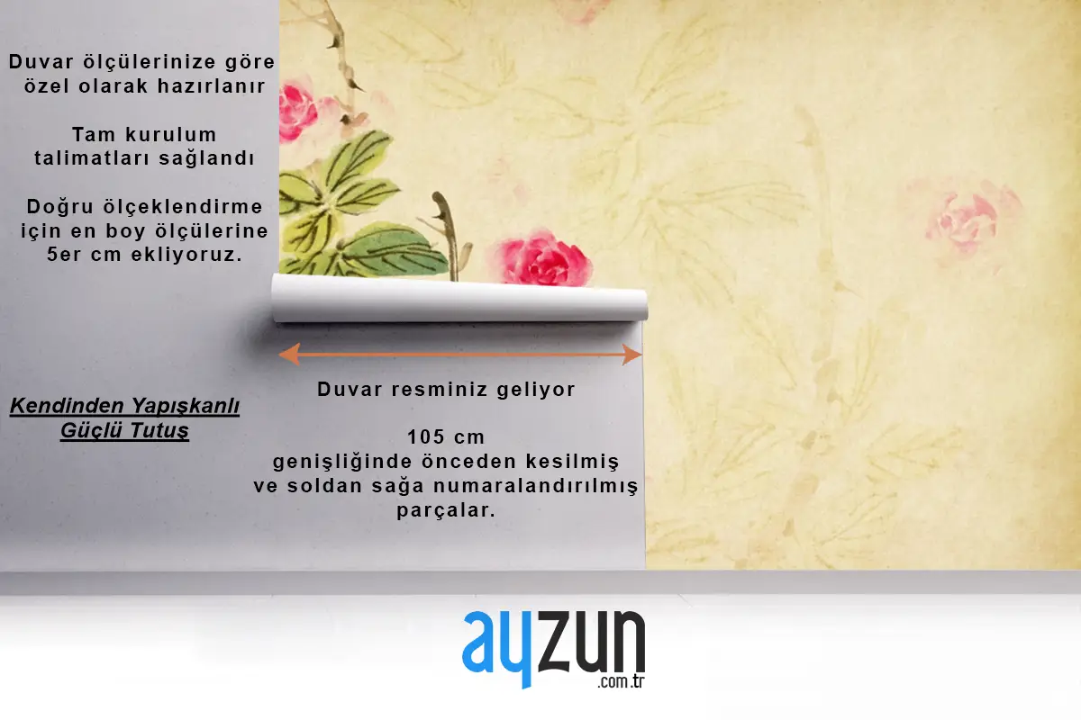 Eski Kağıt Duvar Kağıdı Duvar Üzerine Gül Çiçeğinin Geleneksel Çin Resmi