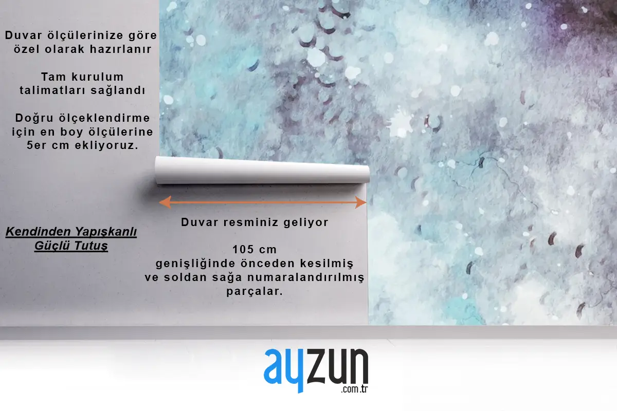 Soyut Modern Vektör Suluboya Doku Banyo Duvar Kağıdı