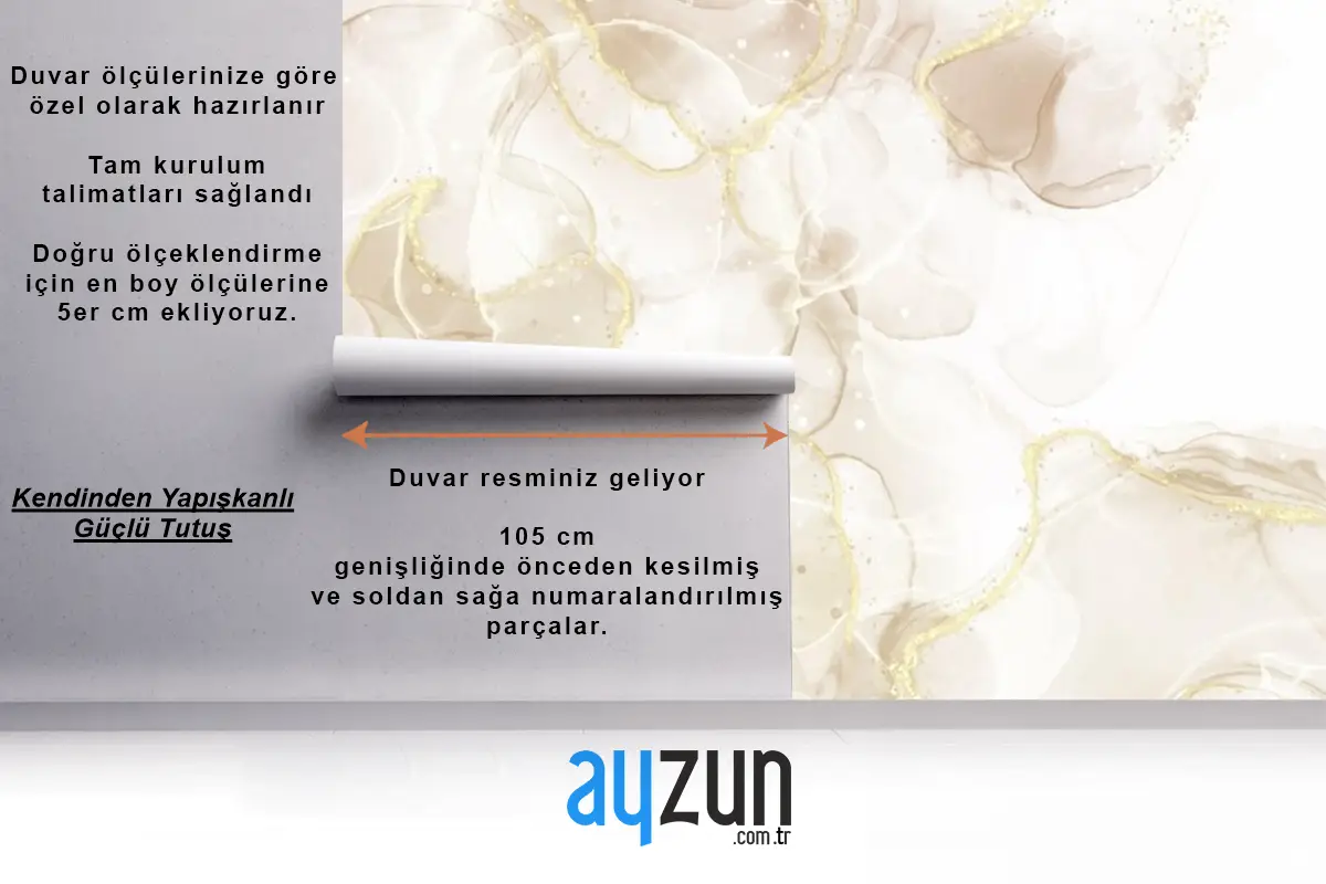 Altın Parıltılı Elemanlarla Sıvı Sanat El Boyalı Arka Plan Oturma Odası Duvar Kağıdı