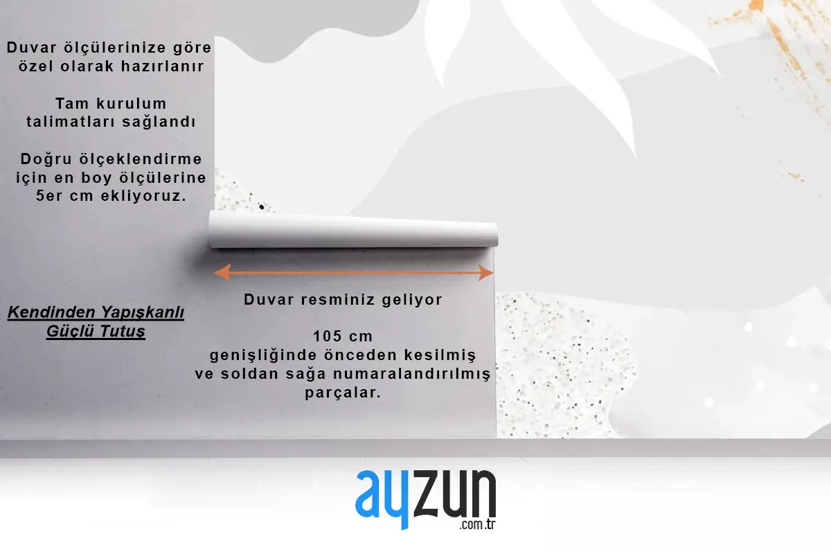 Grimsi Botanik Memphis Desen Arka Plan Duvar Kağıdı