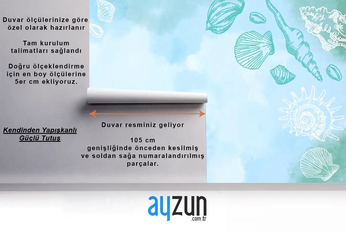 Elle Çizilmiş Öğelerle Toz Pastel Banyo Duvar Kağıdı